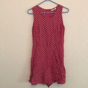 Vintage Polka Dot Romper Dress